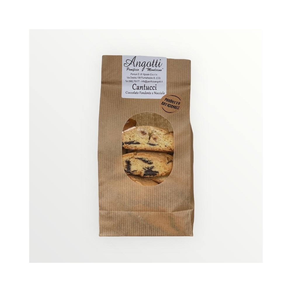 Cantucci Cioccolato Fondente e Nocciole - 250 gr.